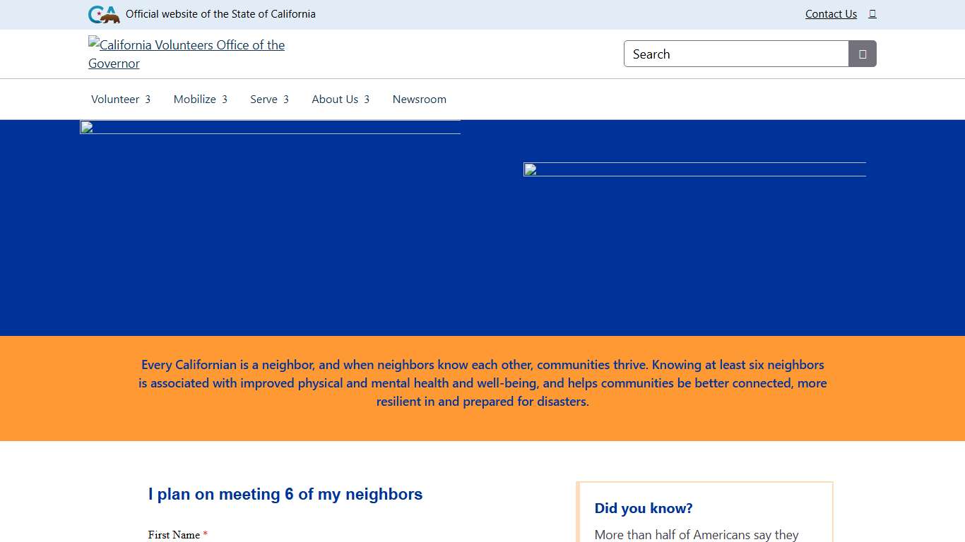 Meet 6 Neighbors | California Volunteers